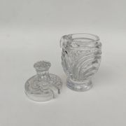 Moulded crystal mustard pot, first part of the 20th century.