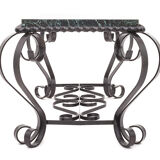 Wrought iron coffee table
