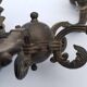2 bronze wall lights