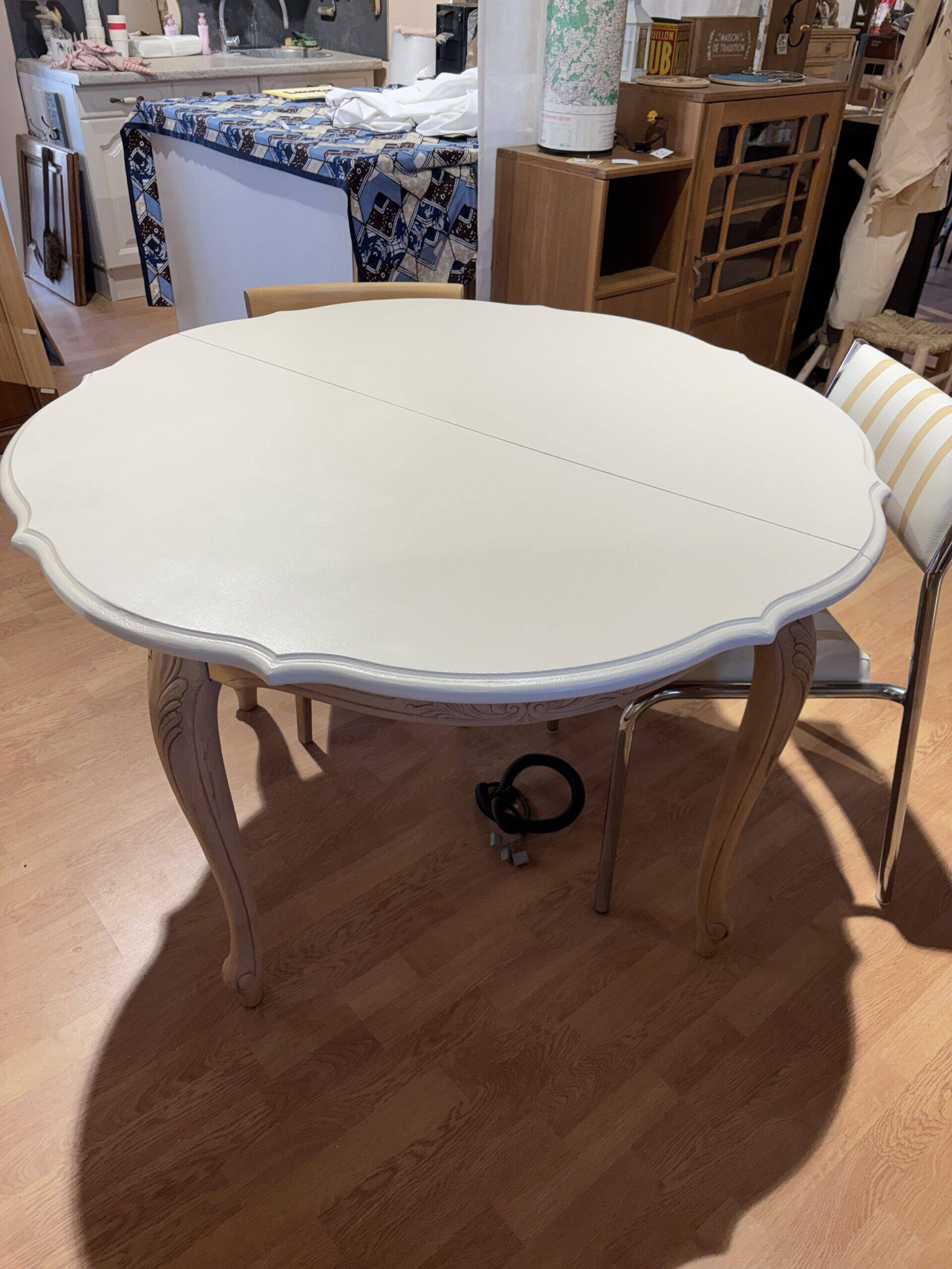 Round table with extension.