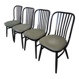 Vintage Bentwood Dining Chairs - Set of 4 Ligna Style - 1980s Yugoslavia
