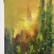 Reflets d’automne, huile sur toile signée 1974