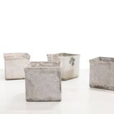 Square Willy Guhl planters for Eternit