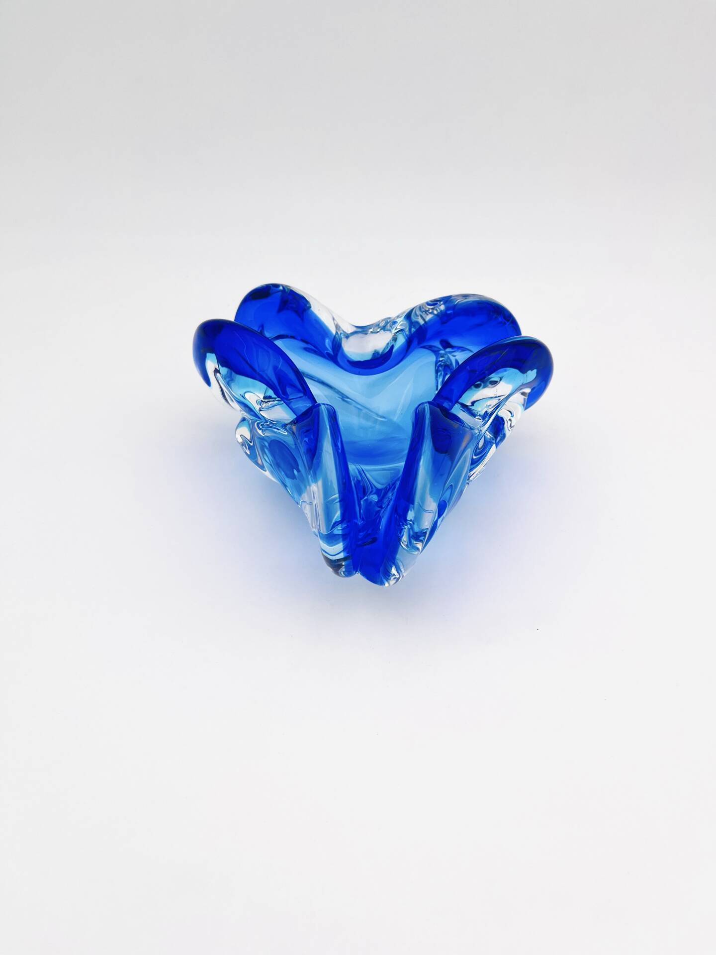 Pocket Bowl Josef Hospodka Sommerso Blue Cobalt Lagoon Vintage 60s 70s A