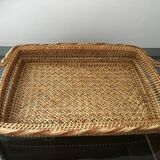 Woven rattan tray