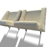 Rare panoramic sofa and two armchairs “G10” set by Pierre Guariche