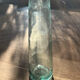 Transparent glass vase