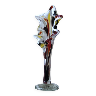 Vase en verre très coloré POP design