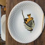Series of 9 Gien fish plates