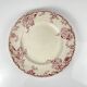 Round plate KG Lunéville "Fontainebleau", pink, late 19th century, ironstone