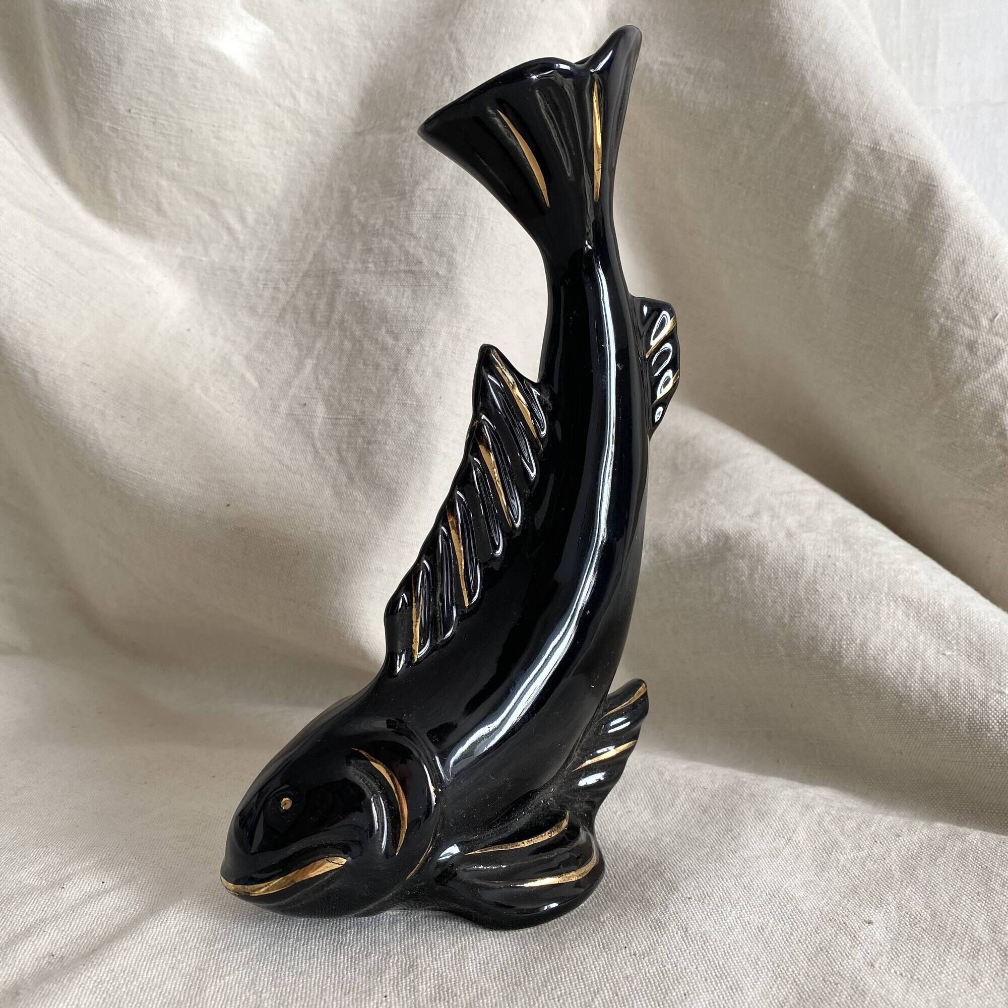 60s fish vase