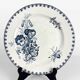 5 assiettes dépareillées Terre de fer 1900