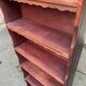 Shallow Scandinavian wooden shelf from the 1960s