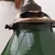 Old enamelled sheet metal lamp