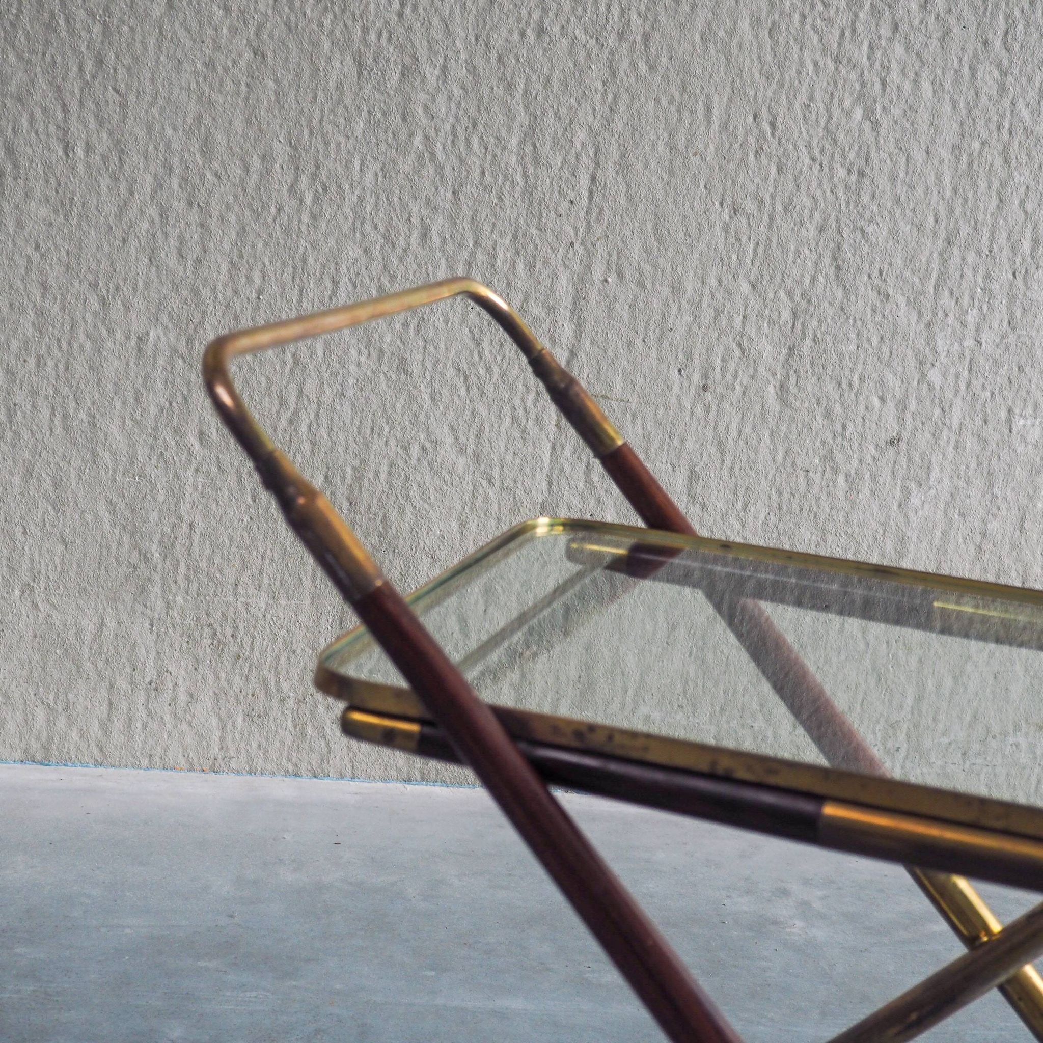 1950s Italian Bar Trolley, Attributed to Cesare Lacca