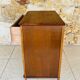 Vintage walnut chest of drawers, splayed legs, circa 1950s.