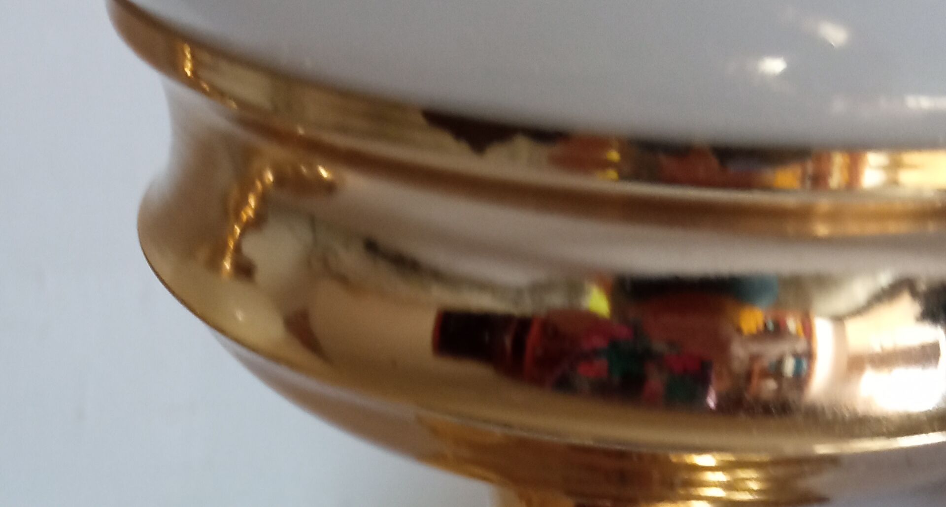 Pair of gilded metal lamps