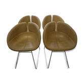 4 chaises de salle à manger Fjord par Patricia Urquiola pour Moroso, 2002