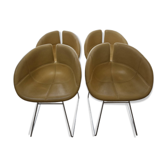 fjord dining chairs set of 4 by moroso