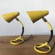 Pair of yellow bedside lamps from the 1950s.