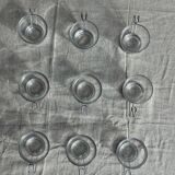 Set of 9 vintage Italian cups with metal handles.