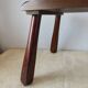 Wooden stool in Scandinavian style, handcrafted, circa 1960.