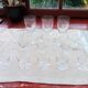 Set of 15 old glasses from the 40s