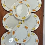 Set of porcelain plates Moulin des Loups