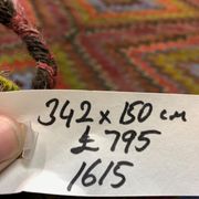 Turkish Kilim 342x150 cm wool