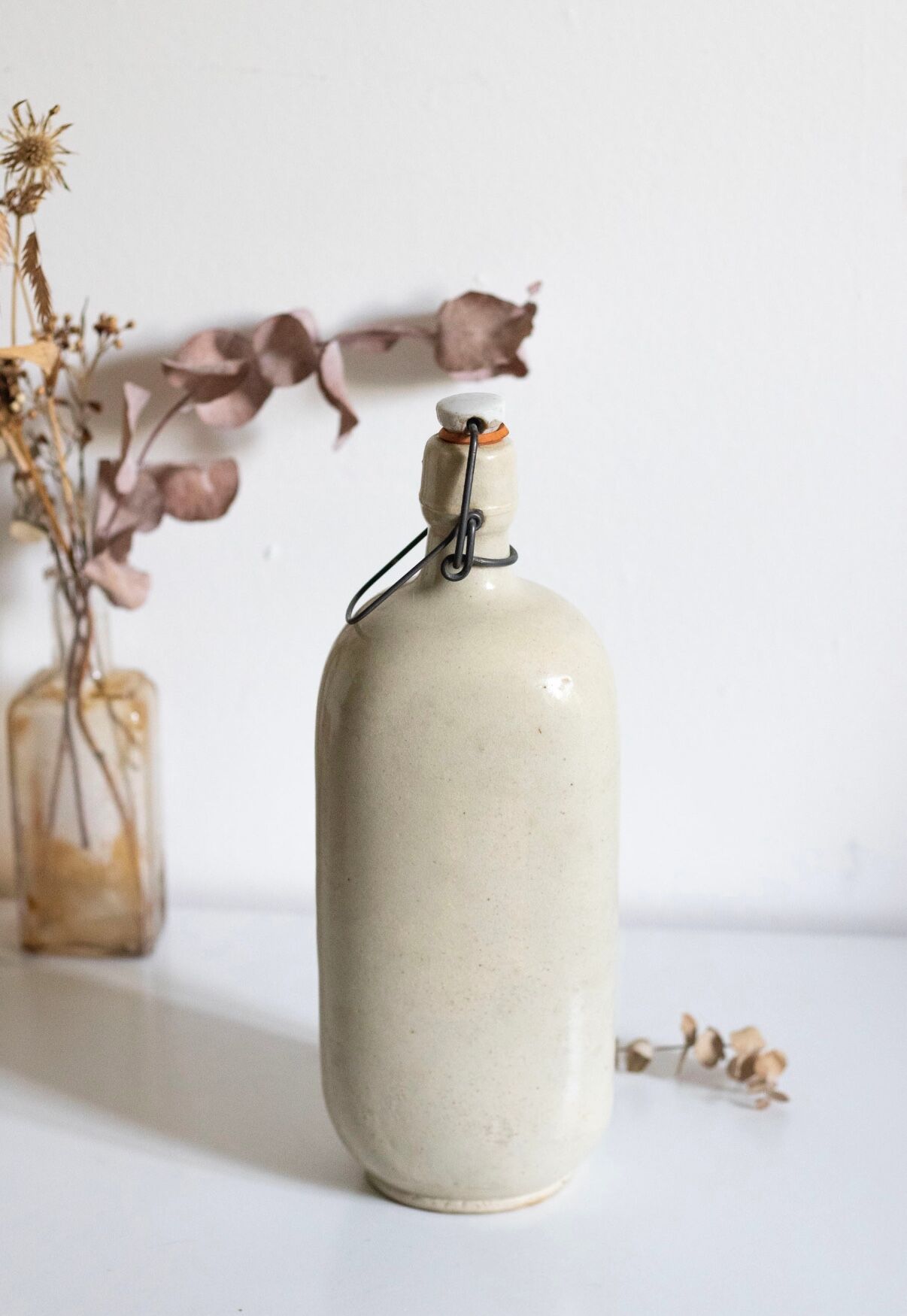 Old sandstone bottle