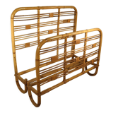 Head and footboard in rattan