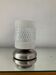 Vintage tactile lamp chrome and molded glass 80s