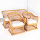 Woven rattan lounge set