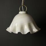 Vintage Murano Glass Suspension Lamp in the Shape of a Handkerchief, Italy, 1970s