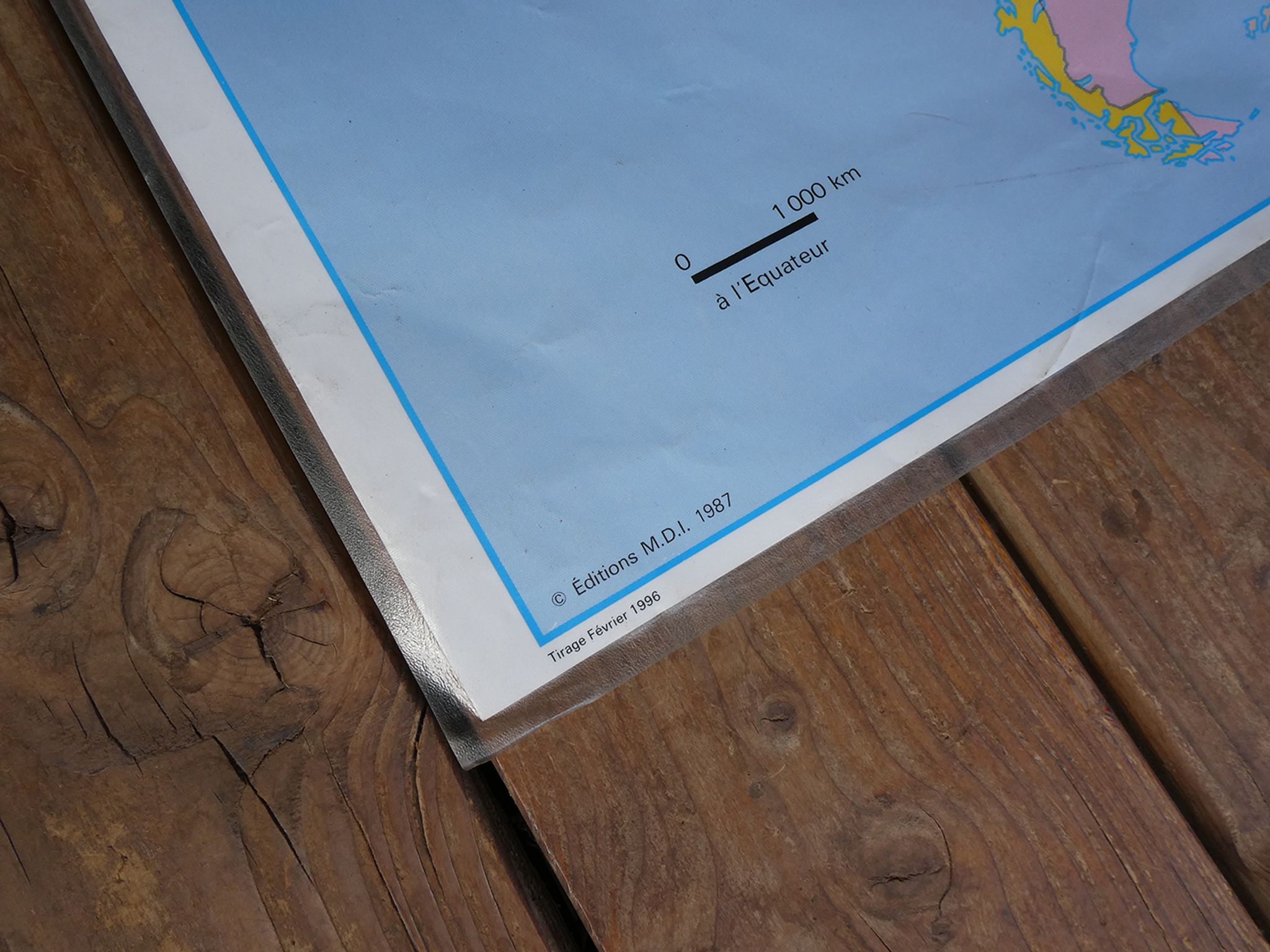School map poster vintage Latin America Edition MDI