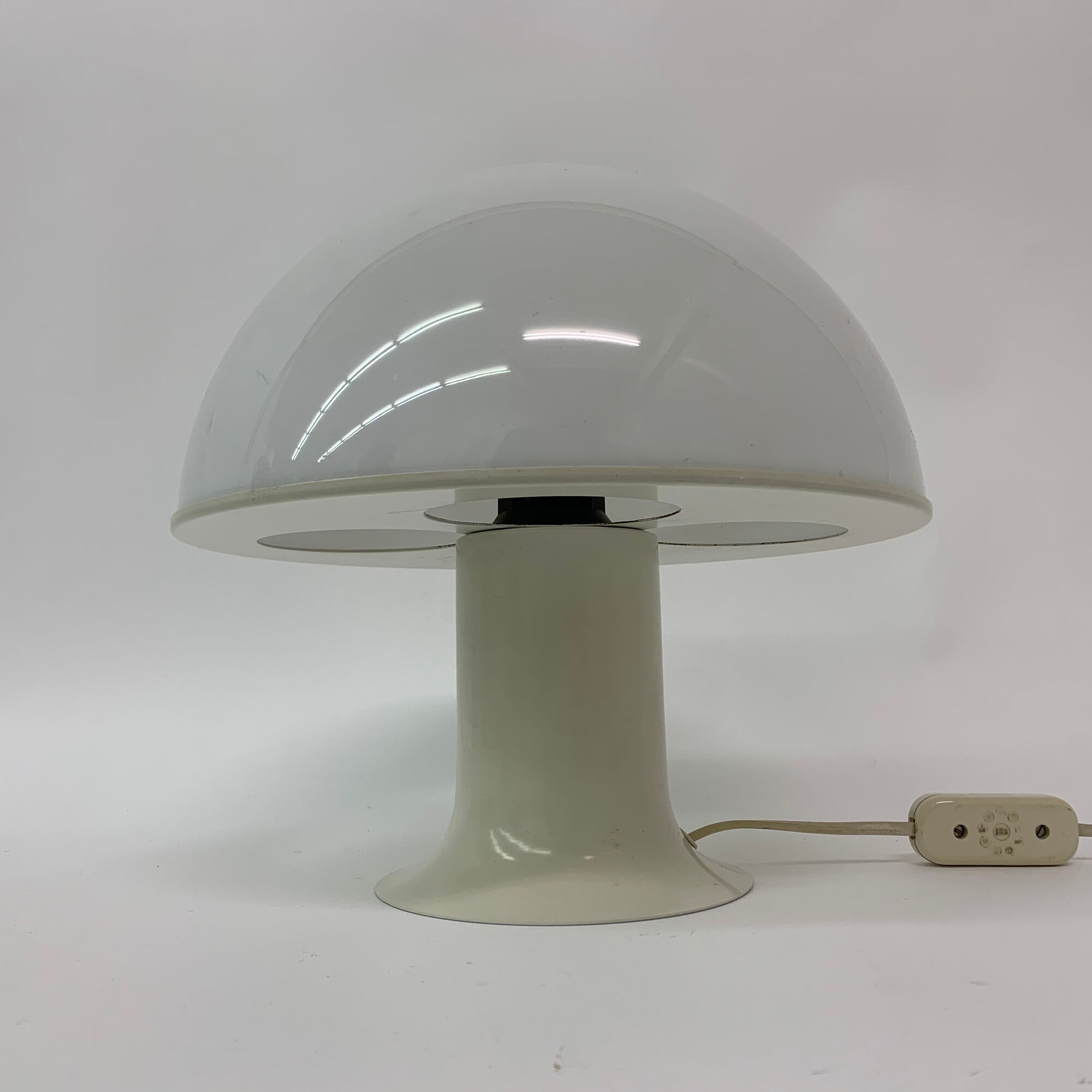 Mid-century design mushroom table lamp Dijkstra holland , 1970's