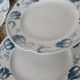 6 flat plates - Antique tableware set 82 pieces Sarreguemines earthenware Art Nouveau style