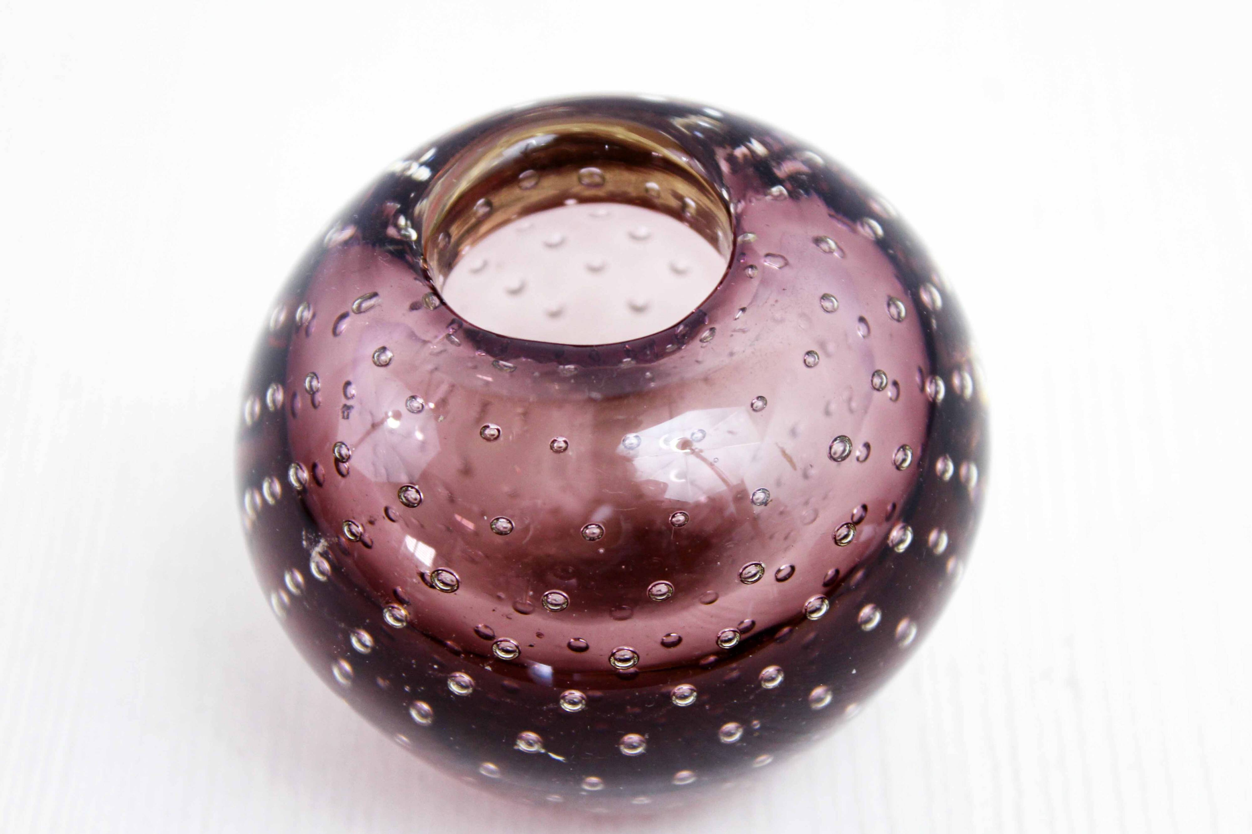 Murano glass candle holder or soliflore