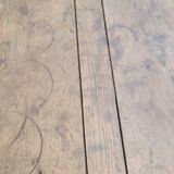 Old rustic farm table in solid oak 19th - 1m12