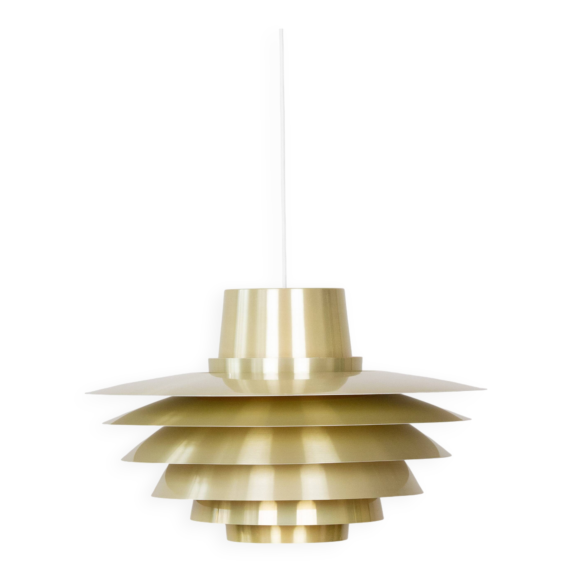 Suspension vintage danoise XL Vérone par Svend Middelboe, Nordisk Solar, 1962