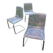 Set of 3 Tobias chairs by Carl Ojerstam for IKEA, 90s