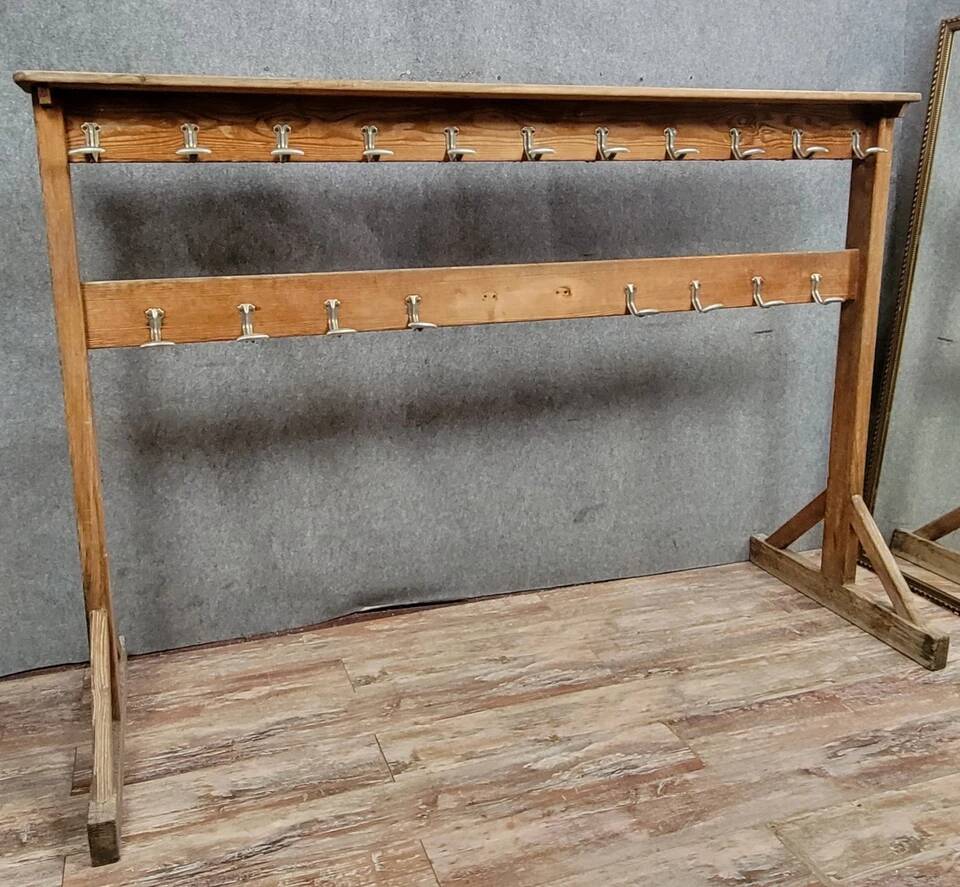 Art Deco school coat rack circa 1940