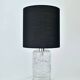 Mid-century solid crystal structured table lamp by Willem Heesen for Royal Leerdam