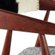 Fauteuil scandinave en bois 1960
