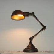 French Vintage Retro Anglepoise Adjustable Desk Lamp In Olive Green Metal 4946