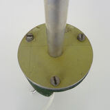 Old industrial articulated lamp with vice. Year 50