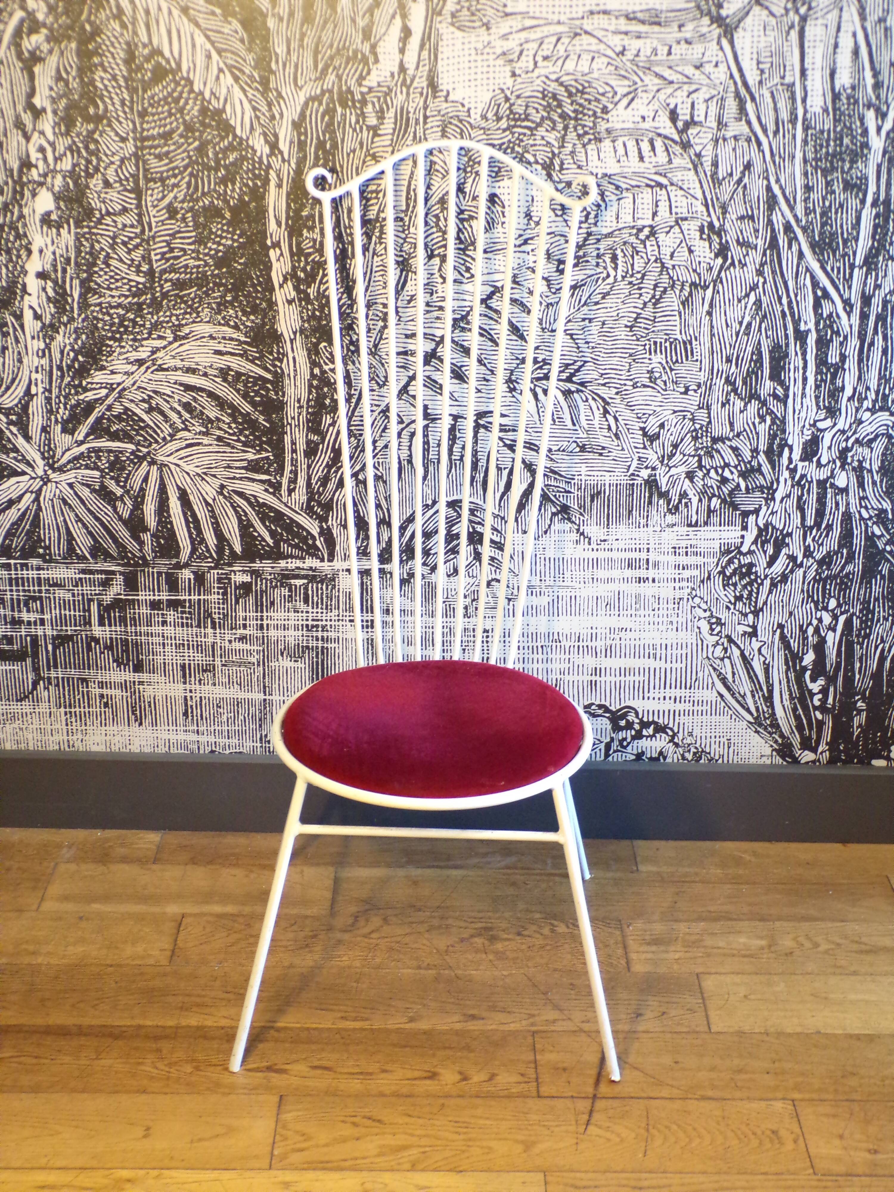 Metal garden chair 1950-60