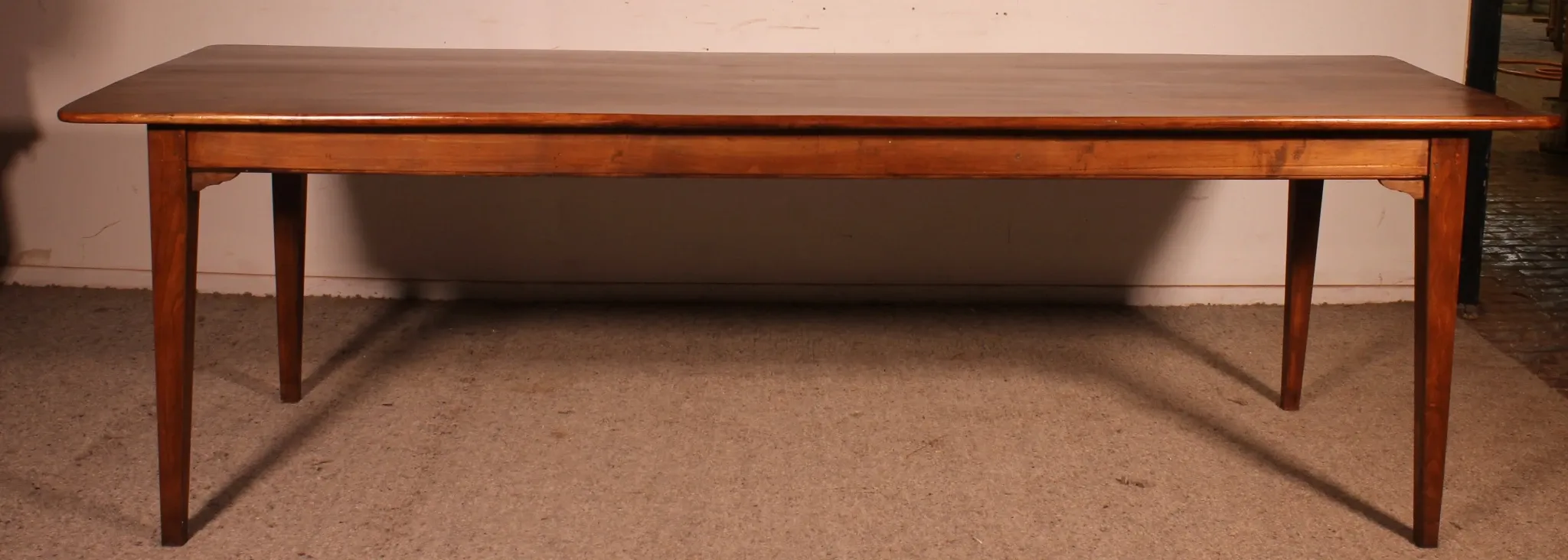 19th Century Cherry Wood Refectory Table, 2.52 metres long