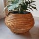 Old straw and bramble cache pot from 1950.