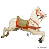 Antique children's carousel horse, Germany late 19th century